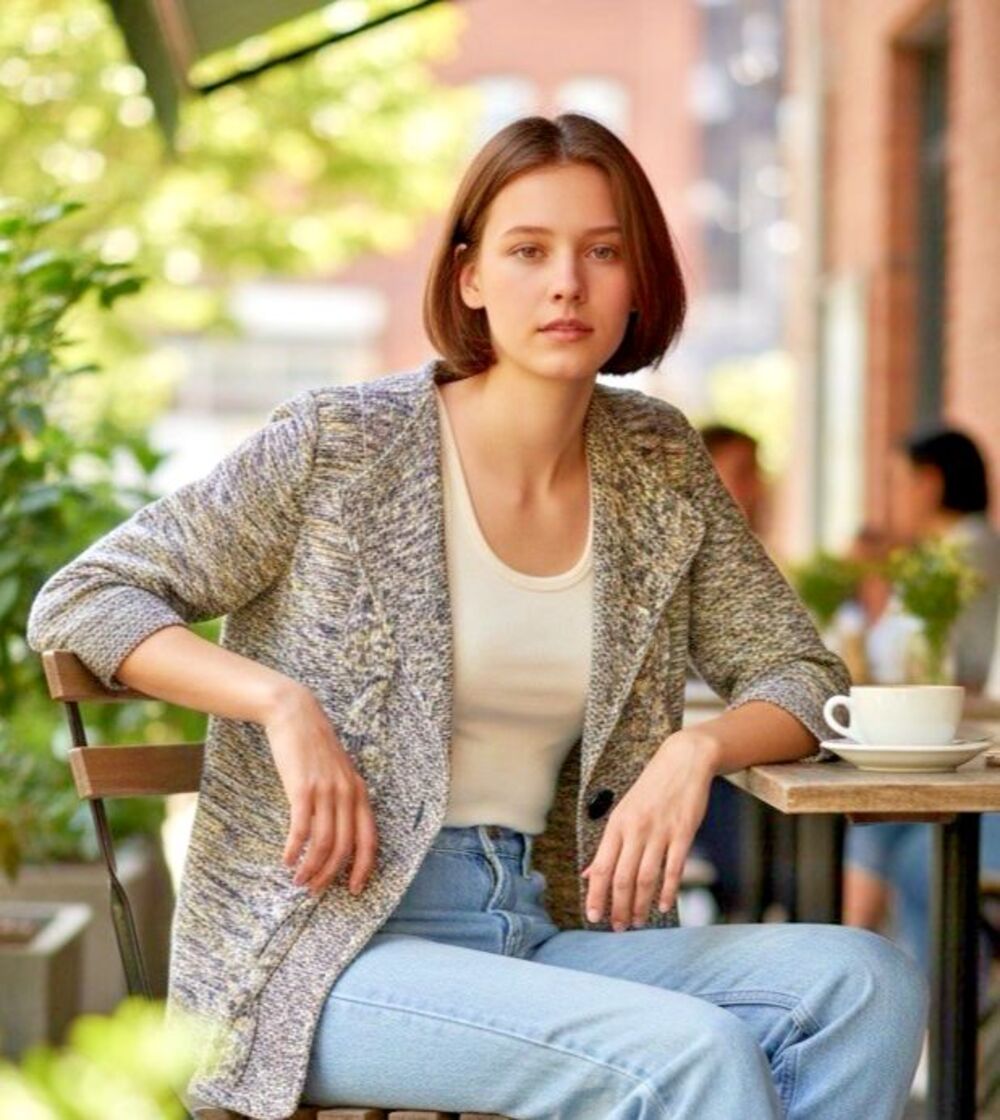 Jones New York NWOT womens chunky knit cardigan sz XL cottagecore quality